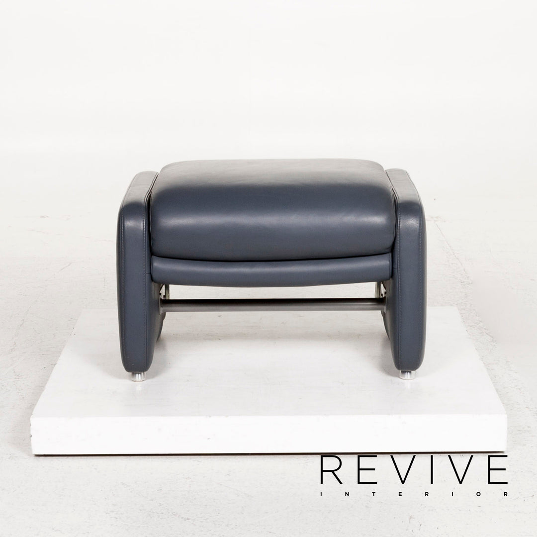 Willi Schillig Ergoline leather stool #12753