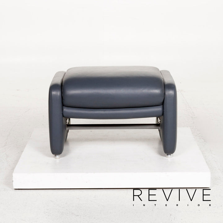 Willi Schillig Ergoline leather stool #12753