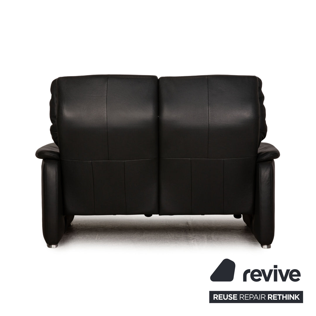 Willi Schillig Ergoline leather two-seater sofa anthracite relax function couch