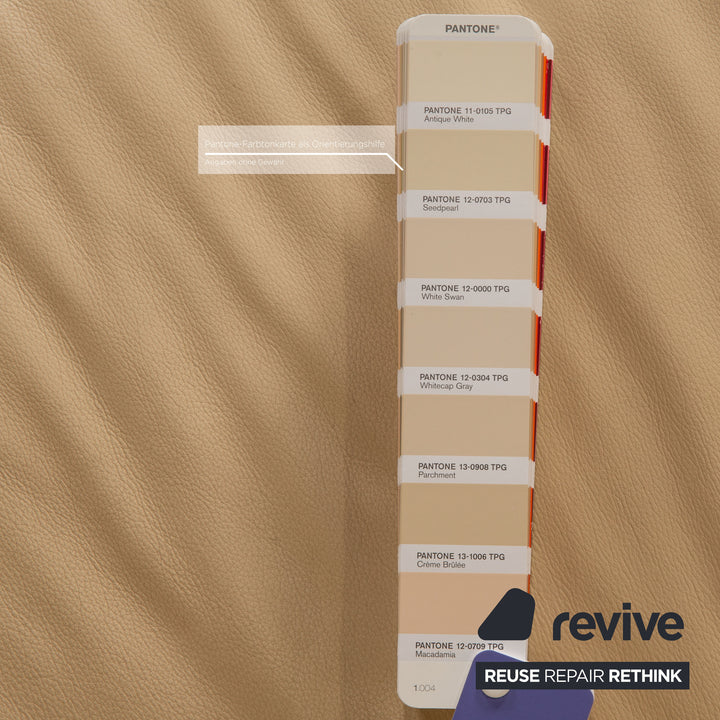 Willi Schillig leather corner sofa cream sofa couch function