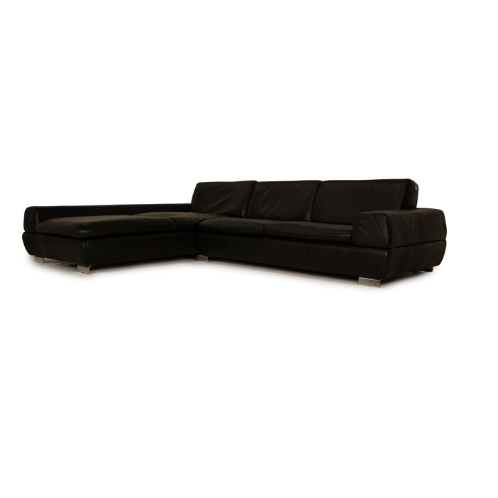 Willi Schillig Leder Ecksofa Schwarz Sofa Couch