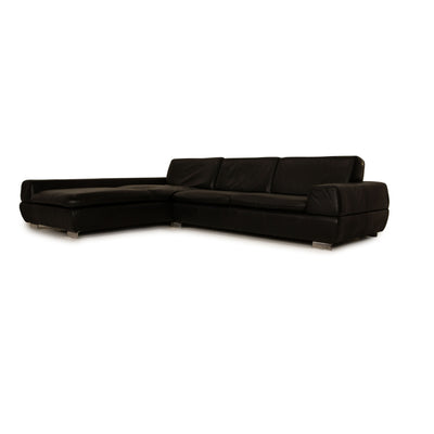Willi Schillig Leder Ecksofa Schwarz Sofa Couch