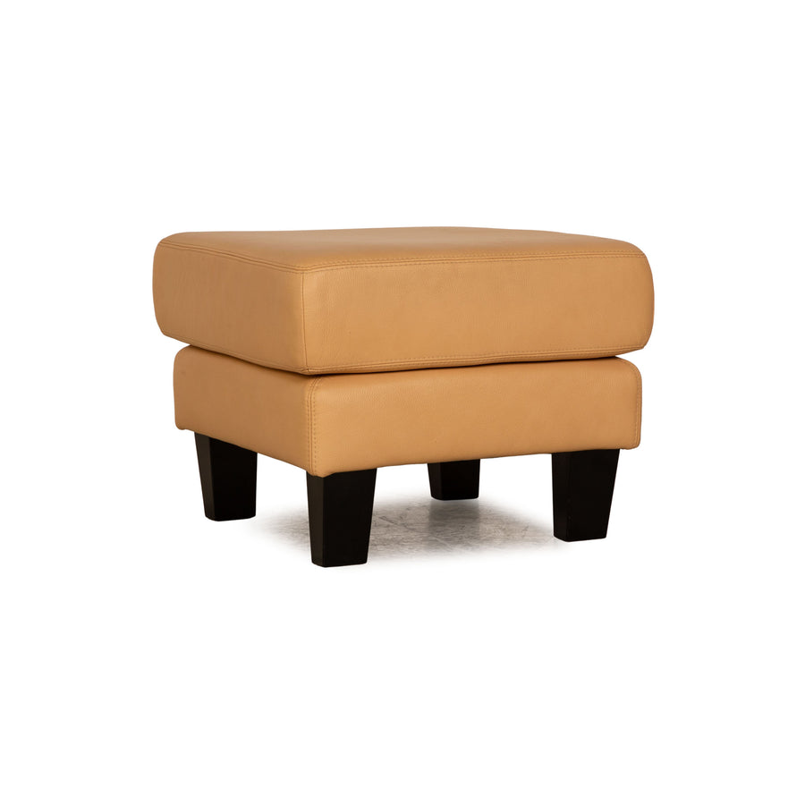 Willi Schillig Leather Stool Beige Sofa Couch