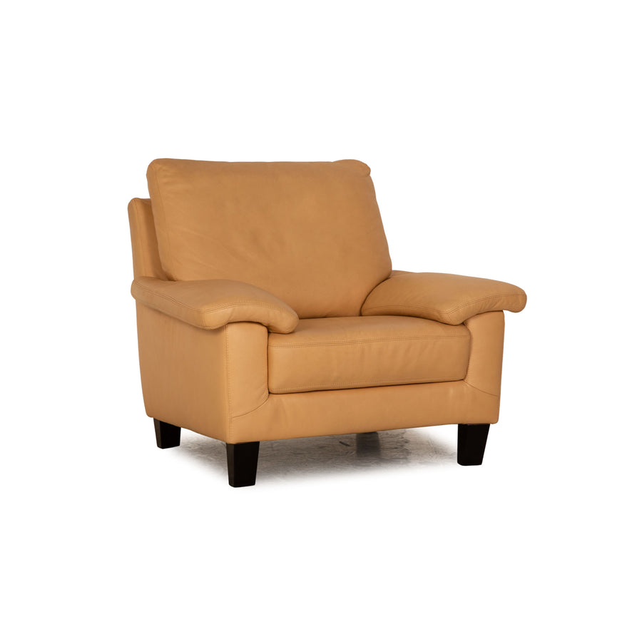 Willi Schillig Leather Armchair Beige Sofa Couch