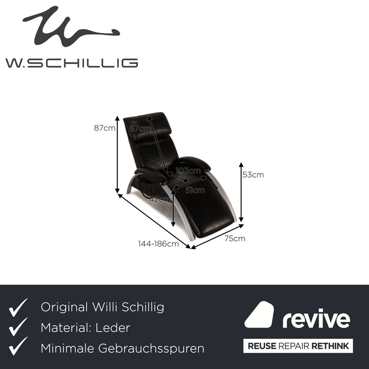 Willi Schillig Leather Armchair Black Function