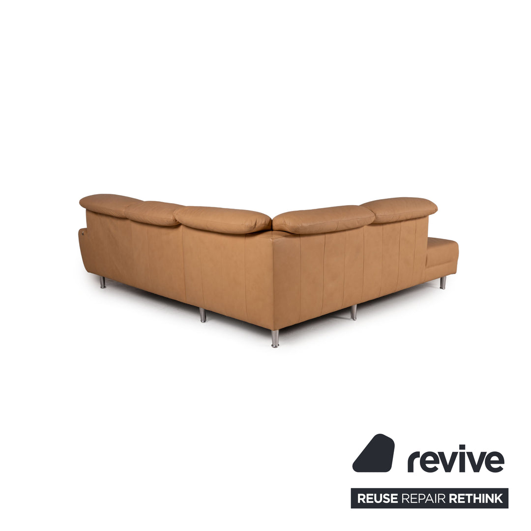 Willi Schillig Leder Sofa Beige Ecksofa Couch
