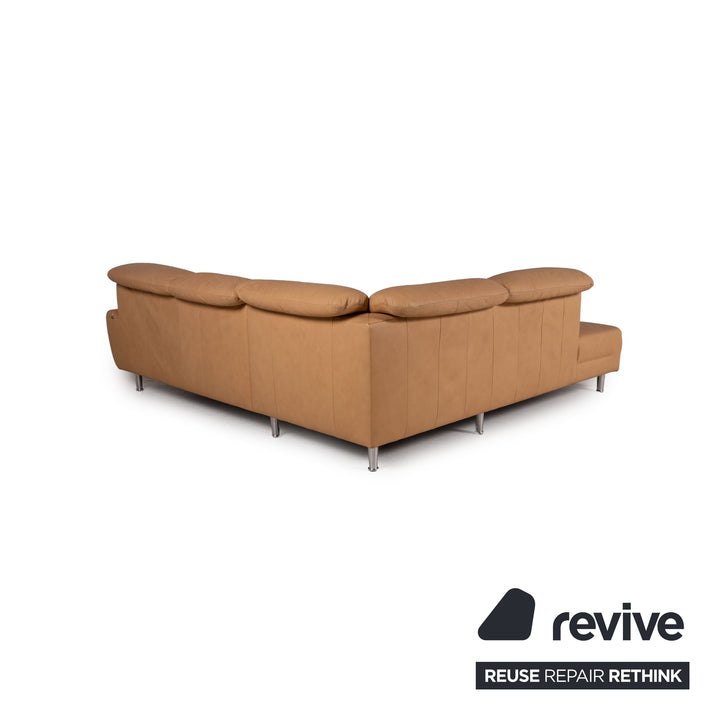 Willi Schillig Leder Sofa Beige Ecksofa Couch
