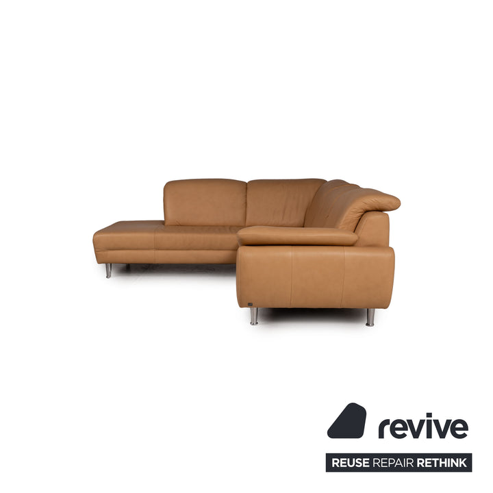 Willi Schillig Leder Sofa Beige Ecksofa Couch