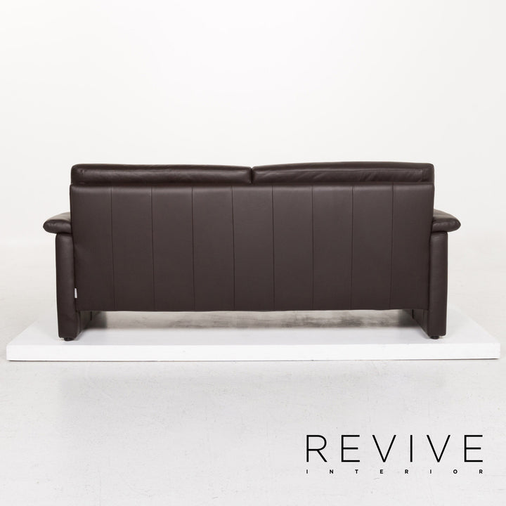 Willi Schillig Leder Sofa Braun Dunkelbraun Dreisitzer Couch #13388