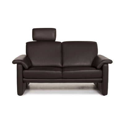 Willi Schillig Leder Sofa Braun Dunkelbraun Zweisitzer Couch #12656