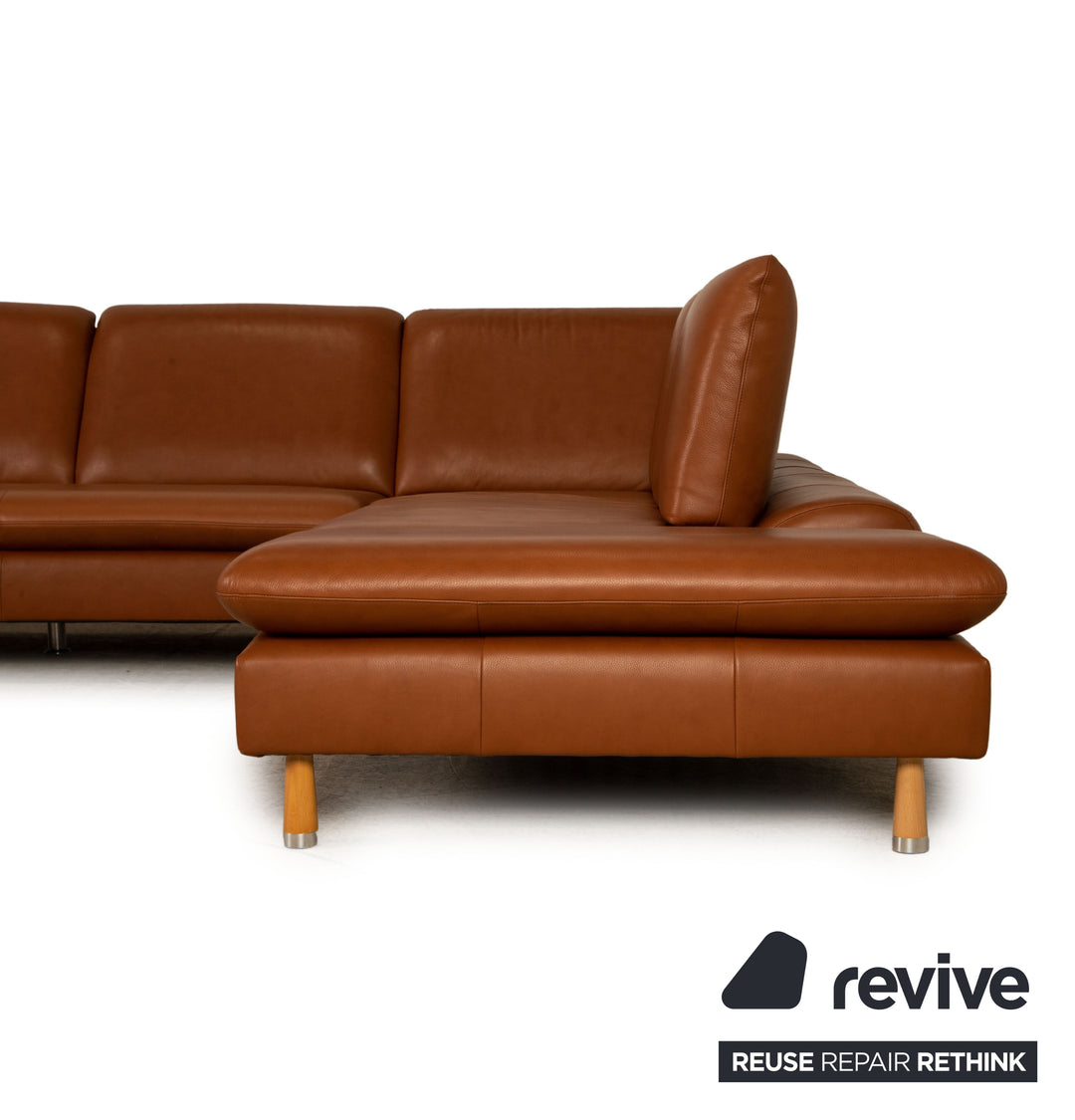Willi Schillig Loop Leder Braun Ecksofa Sofa Couch Funktion
