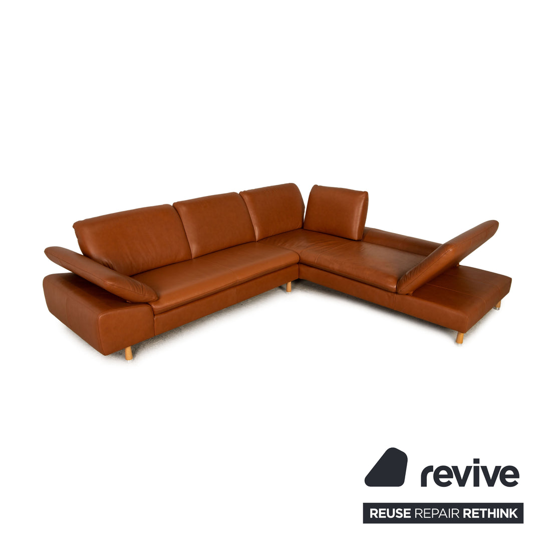 Willi Schillig Loop Leder Braun Ecksofa Sofa Couch Funktion