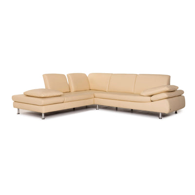 Willi Schillig Loop Leder Ecksofa Beige Sofa Couch #12679