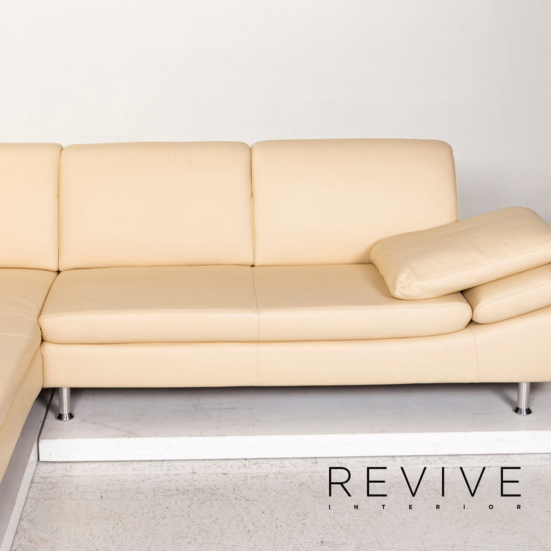 Willi Schillig Loop Leder Ecksofa Beige Sofa Couch 