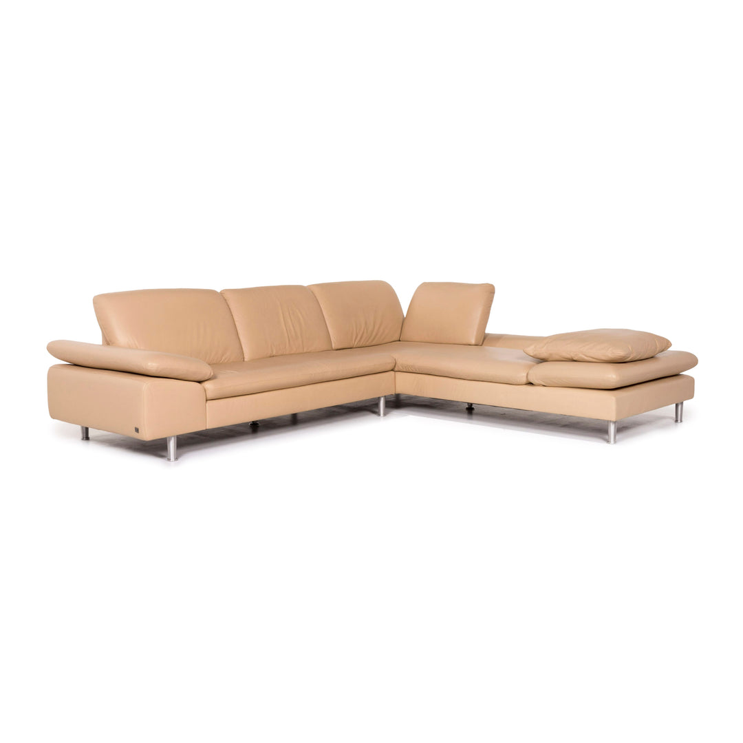 Willi Schillig Loop Leder Ecksofa Beige Sofa Funktion Couch #12145