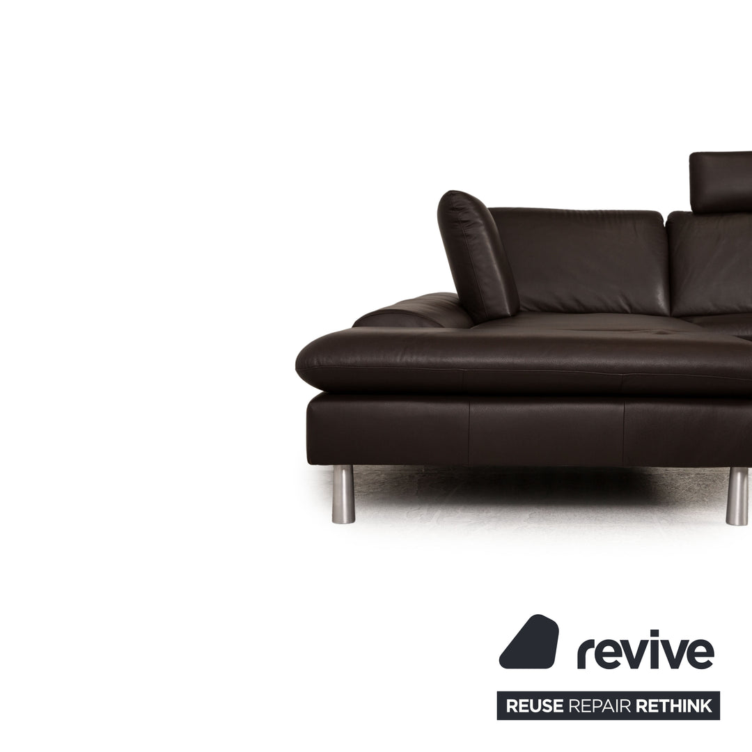Willi Schillig Loop Leder Ecksofa Braun Sofa Couch Funktion