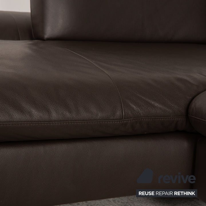 Willi Schillig Loop Leder Ecksofa Braun Sofa Couch Funktion