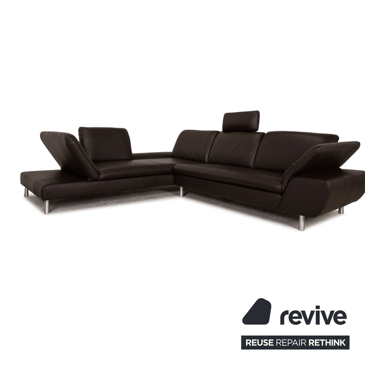 Willi Schillig Loop Leder Ecksofa Braun Sofa Couch Funktion