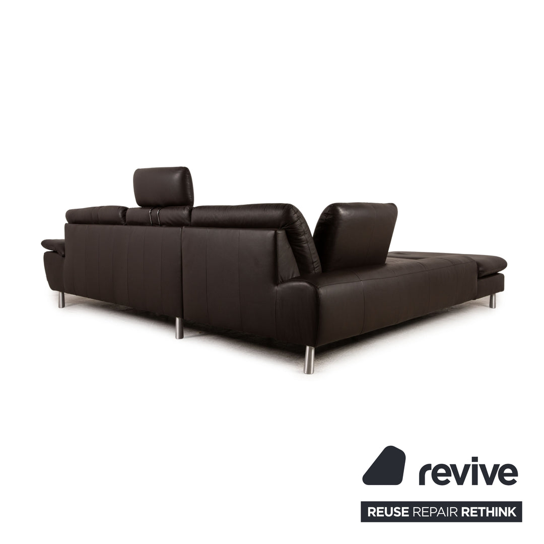 Willi Schillig Loop Leder Ecksofa Braun Sofa Couch Funktion