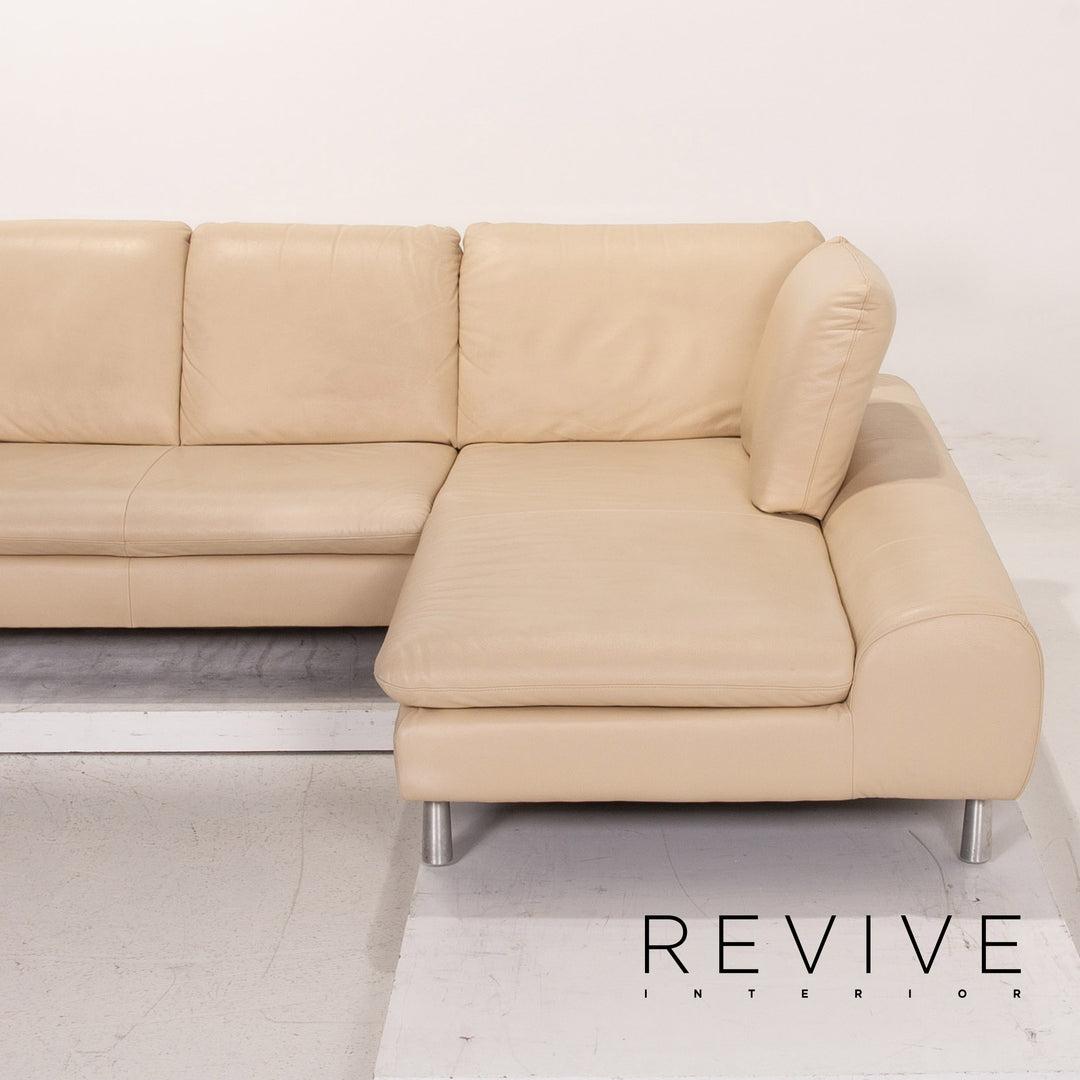 Willi Schillig Loop Leder Ecksofa Creme Funktion Sofa Couch #15331
