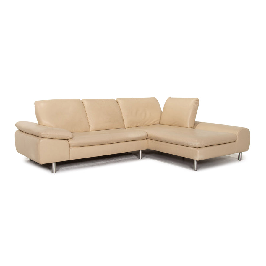 Willi Schillig Loop Leder Ecksofa Creme Funktion Sofa Couch #15331