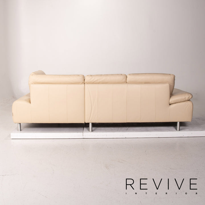 Willi Schillig Loop Leder Ecksofa Creme Funktion Sofa Couch #15331