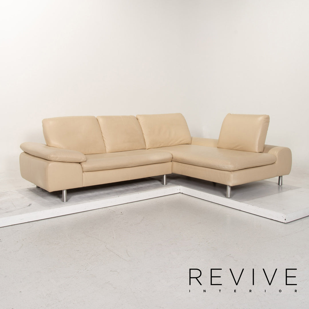 Willi Schillig Loop Leder Ecksofa Creme Funktion Sofa Couch #15331