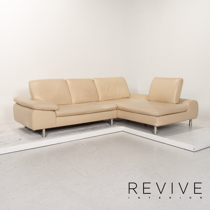 Willi Schillig Loop Leder Ecksofa Creme Funktion Sofa Couch #15331