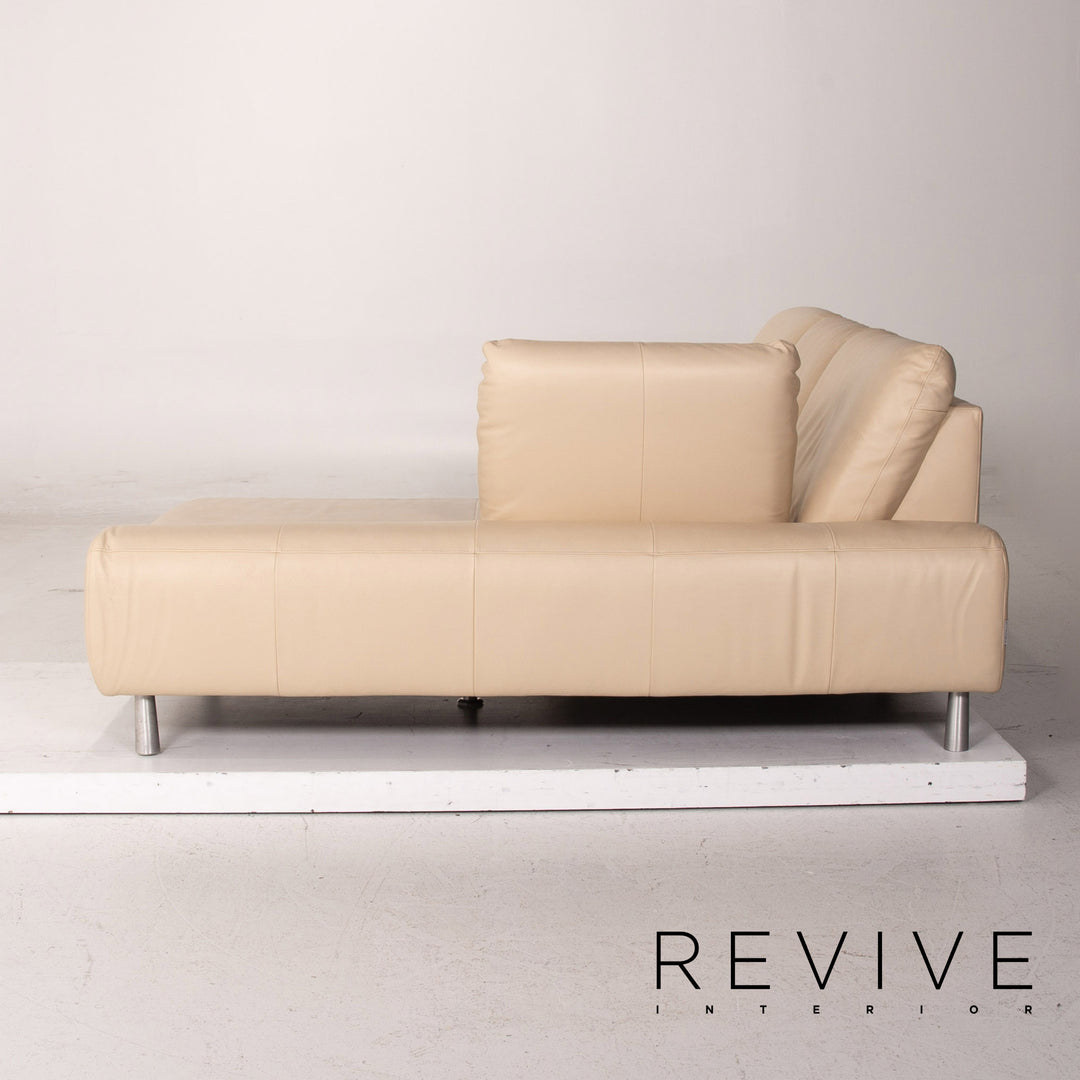 Willi Schillig Loop Leder Ecksofa Creme Funktion Sofa Couch #15331