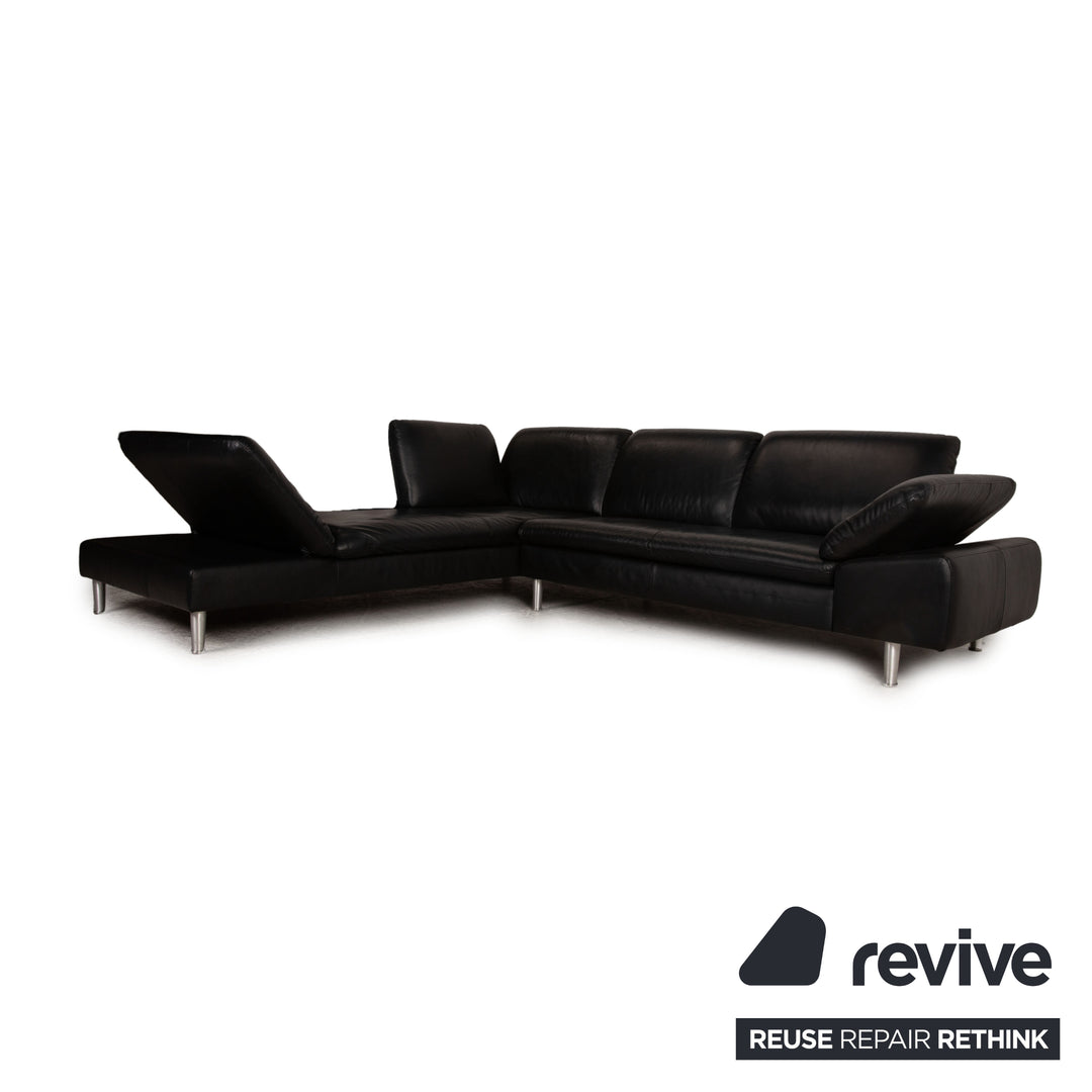 Willi Schillig Loop Leder Ecksofa Schwarz Funktion Sofa Couch