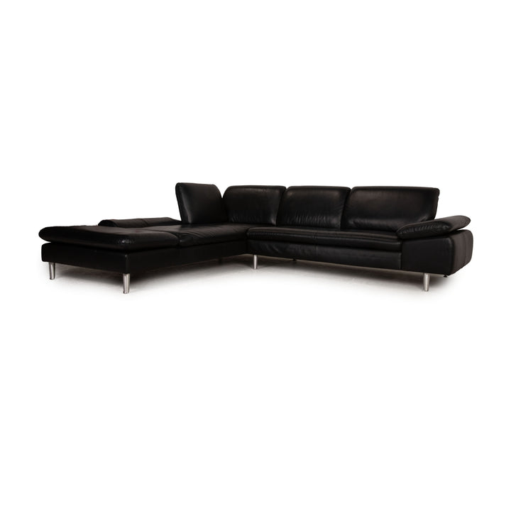 Willi Schillig Loop Leder Ecksofa Schwarz Funktion Sofa Couch