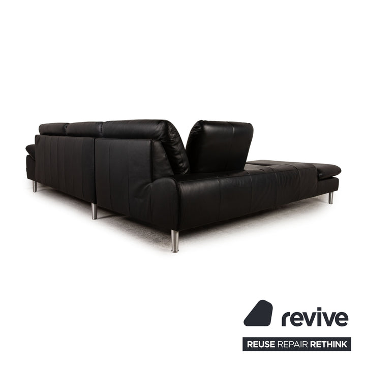 Willi Schillig Loop Leder Ecksofa Schwarz Funktion Sofa Couch