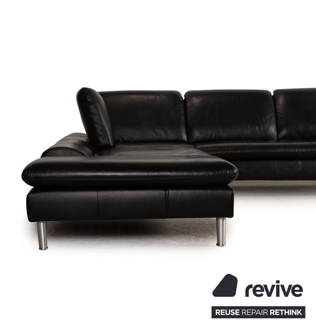 Willi Schillig Loop Leder Ecksofa Schwarz Funktion Sofa Couch