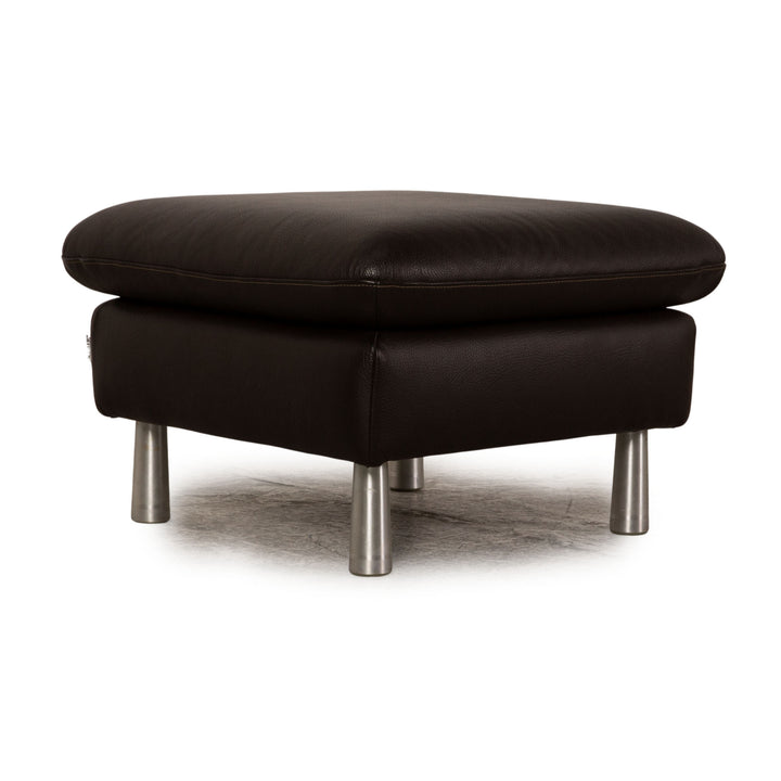 Willi Schillig Loop Leder Hocker Braun