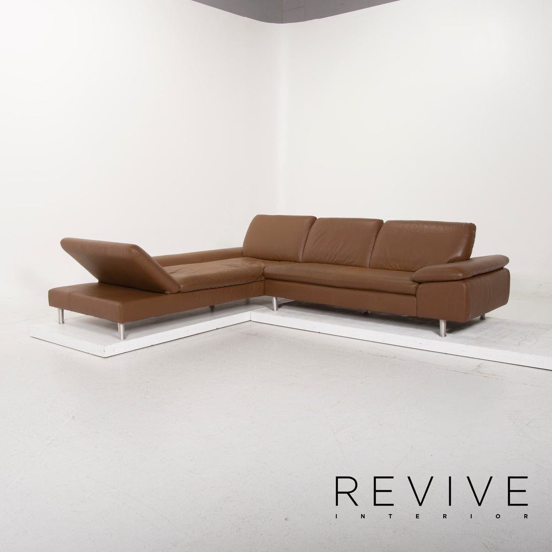 Willi Schillig Loop Leder Sofa Braun Ecksofa #15100