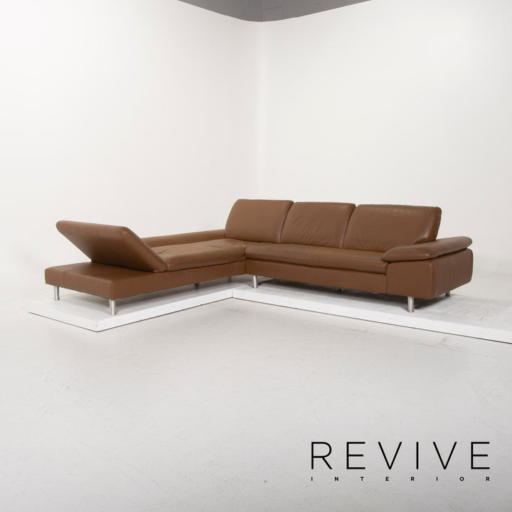 Willi Schillig Loop Leder Sofa Braun Ecksofa #15100