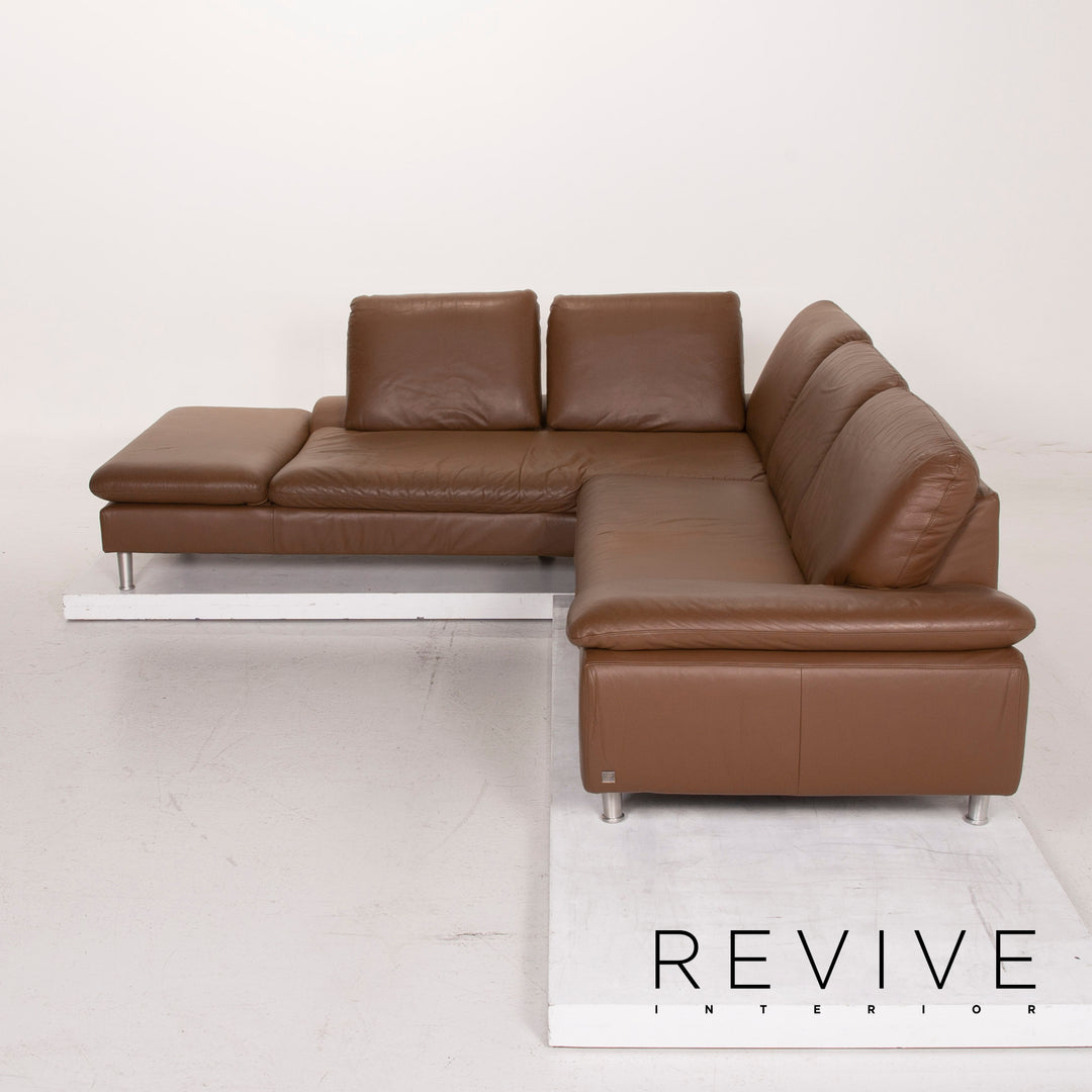 Willi Schillig Loop Leder Sofa Braun Ecksofa #15100