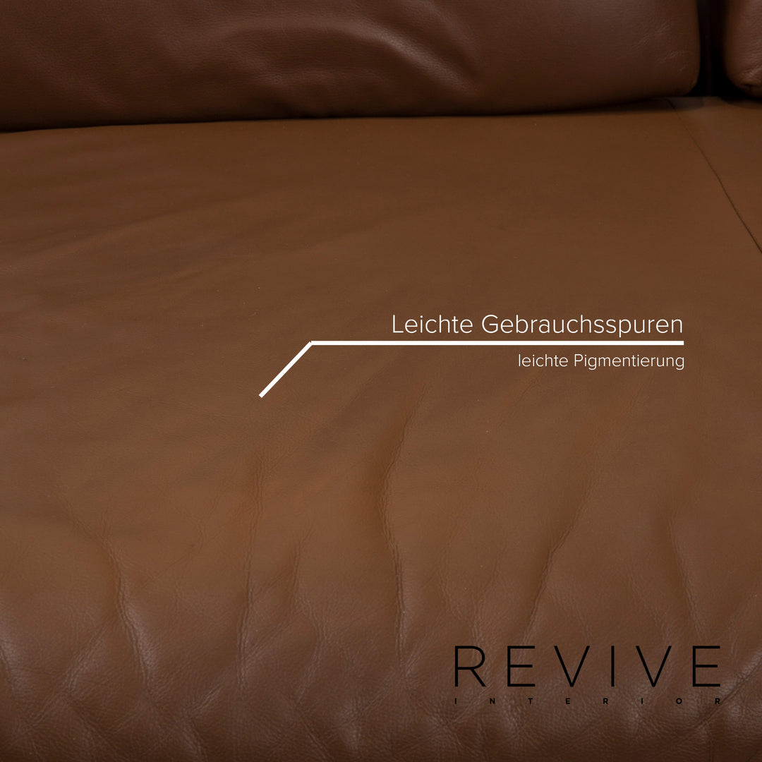 Willi Schillig Loop Leder Sofa Braun Ecksofa #15100