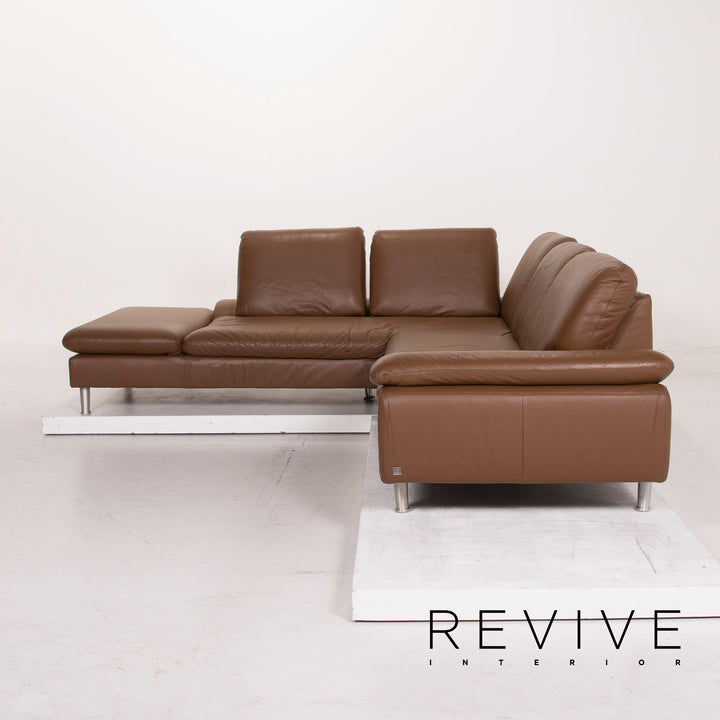 Willi Schillig Loop Leder Sofa Braun Ecksofa #15100