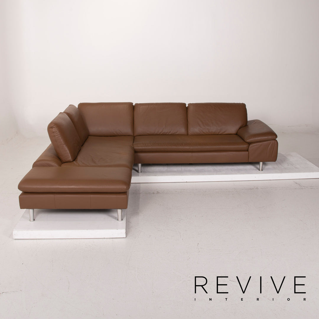 Willi Schillig Loop Leder Sofa Braun Ecksofa #15100