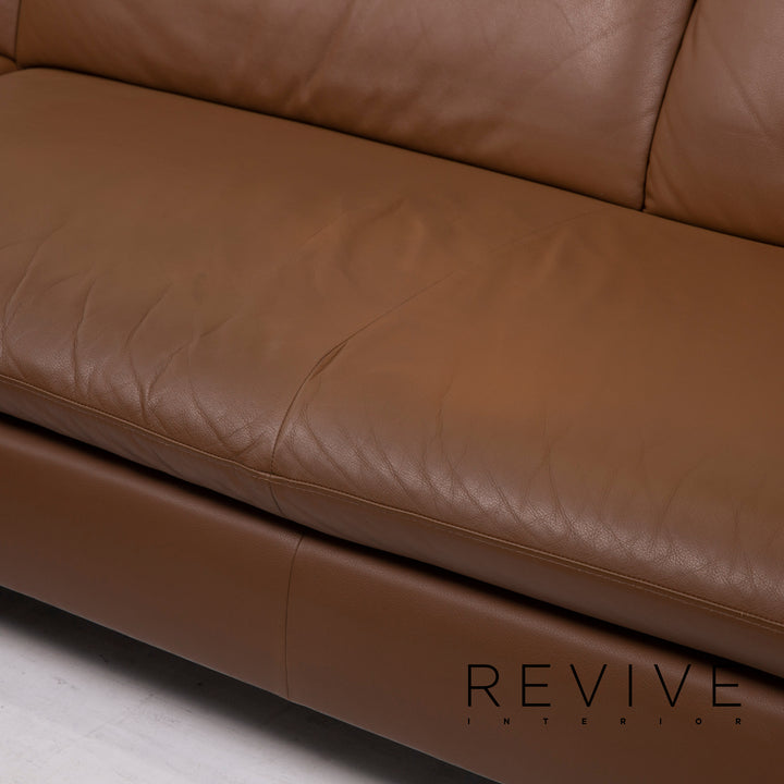 Willi Schillig Loop Leder Sofa Braun Ecksofa #15100