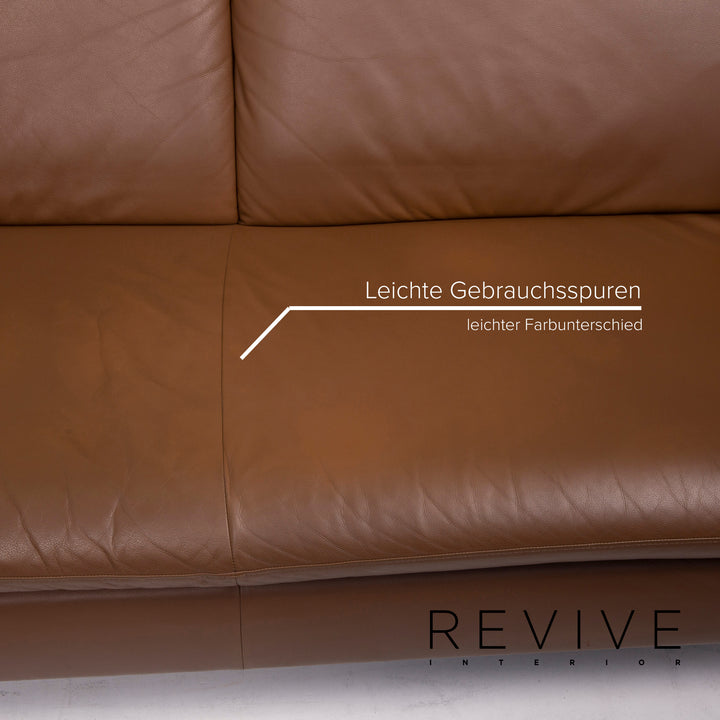 Willi Schillig Loop Leder Sofa Braun Ecksofa #15100