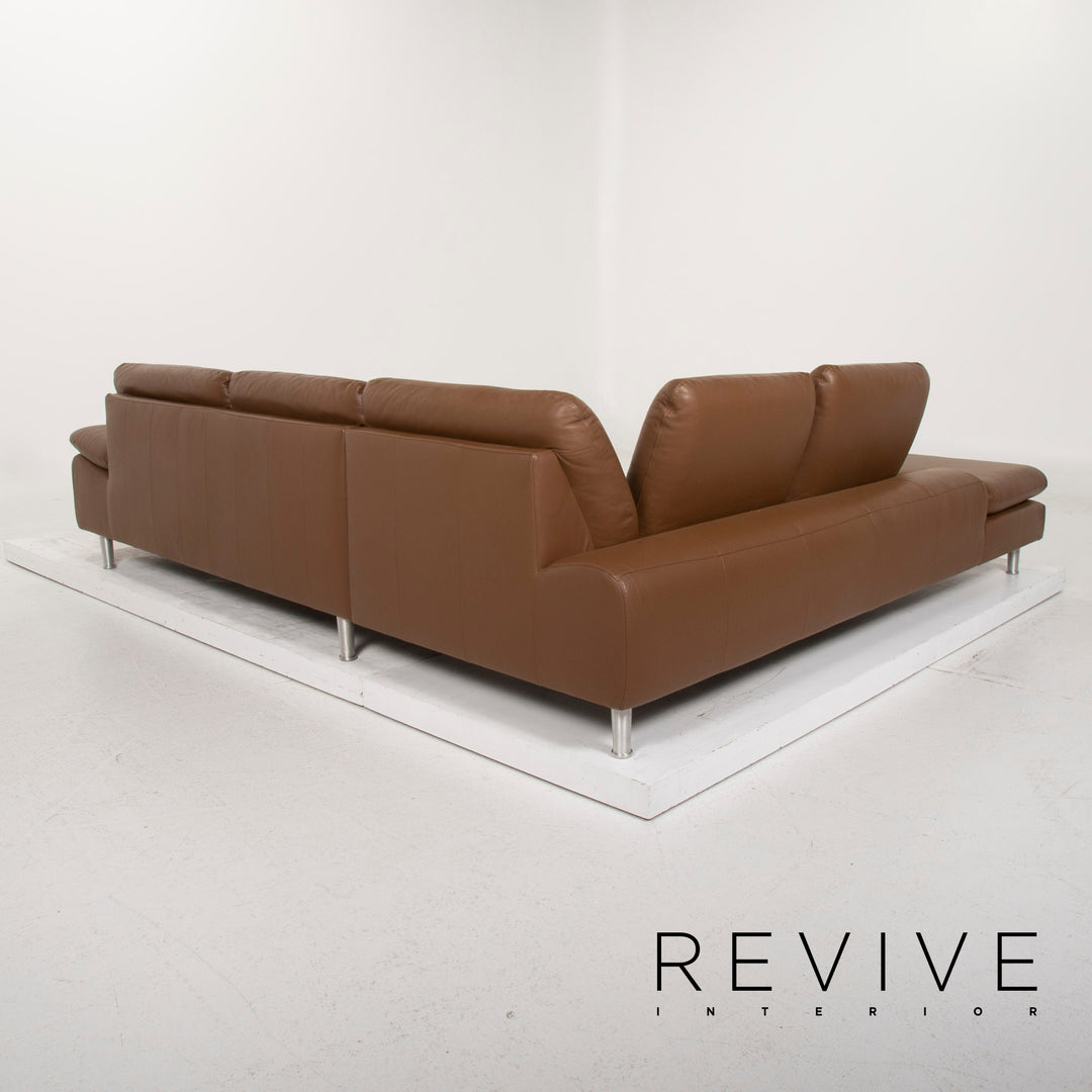Willi Schillig Loop Leder Sofa Braun Ecksofa #15100
