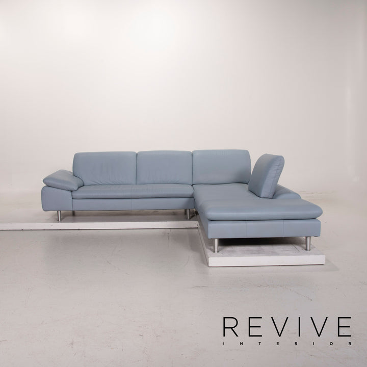 Willi Schillig Loop Leder Sofa Eisblau Ecksofa Blau Funktion Couch #14957