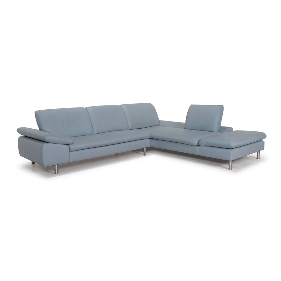Willi Schillig Loop Leder Sofa Eisblau Ecksofa Blau Funktion Couch #14957
