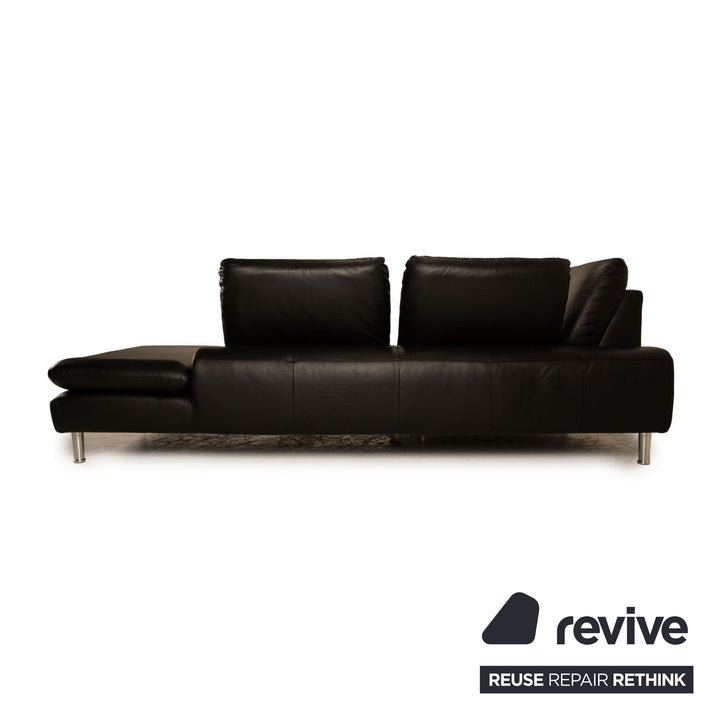 Willi Schillig Loop Schwarz Leder Ecksofa Sofa Couch Funktion Recamiere rechts