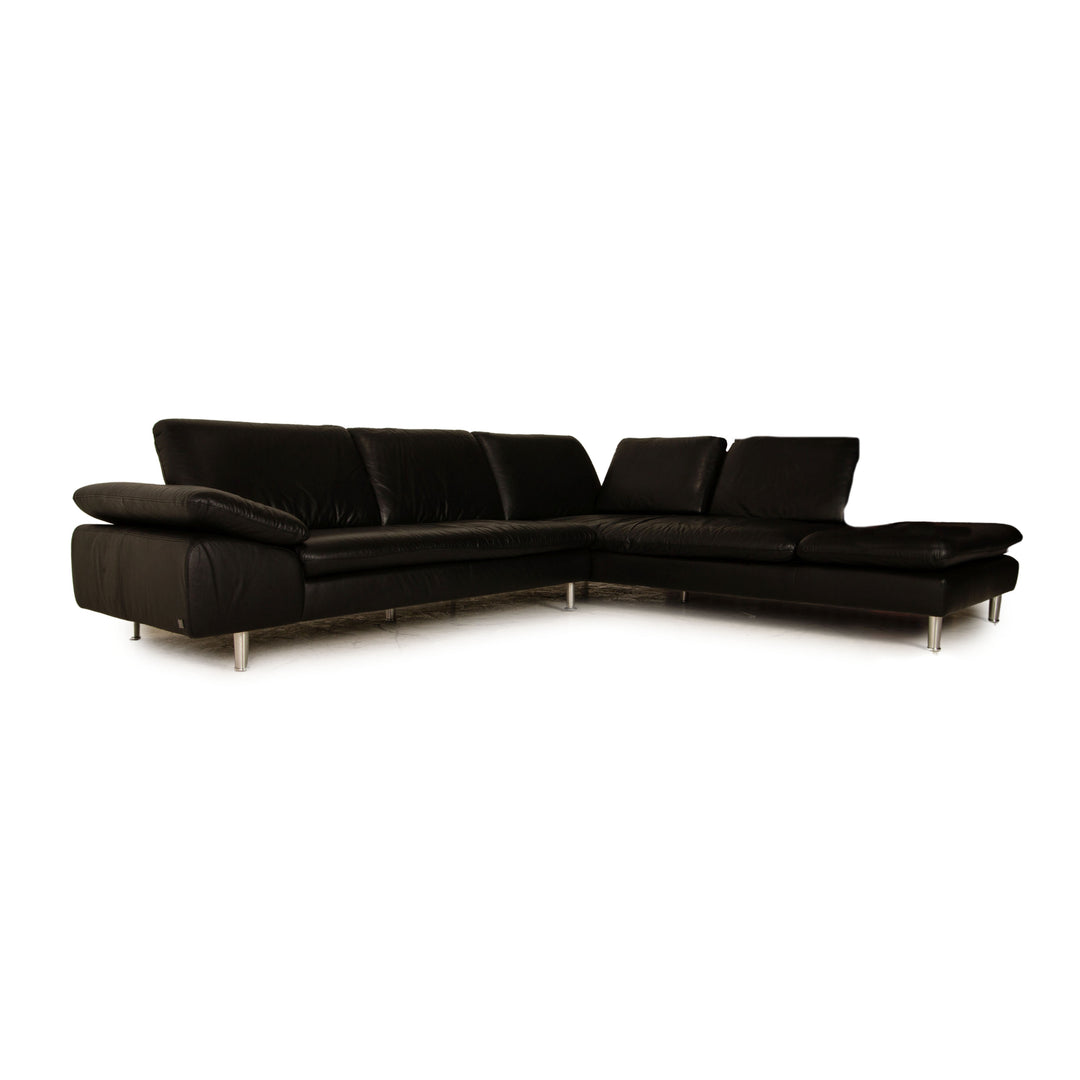Willi Schillig Loop Schwarz Leder Ecksofa Sofa Couch Funktion Recamiere rechts