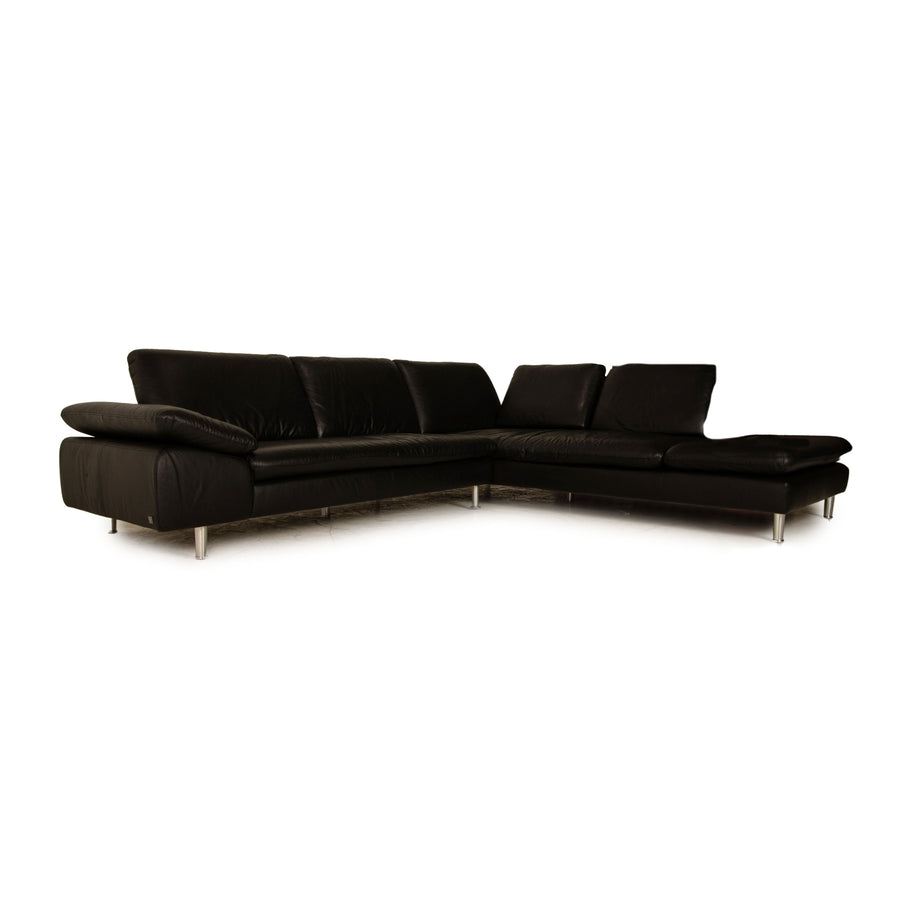 Willi Schillig Loop Schwarz Leder Ecksofa Sofa Couch Funktion Recamiere rechts