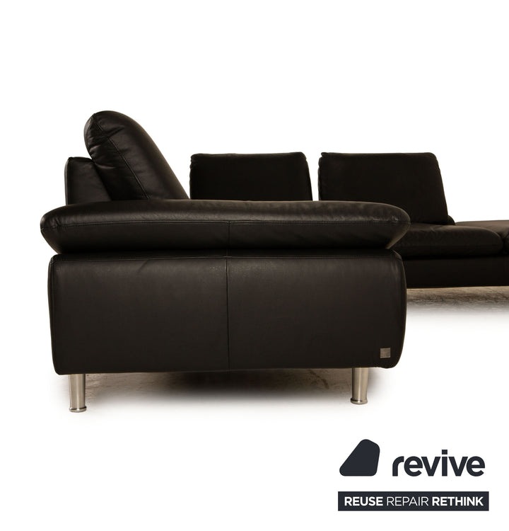 Willi Schillig Loop Schwarz Leder Ecksofa Sofa Couch Funktion Recamiere rechts