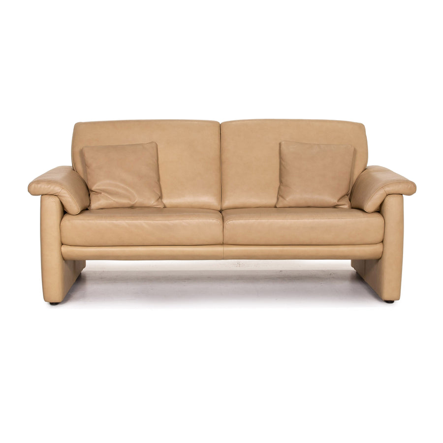 Willi Schillig Lucca Leder Sofa Beige Zweisitzer Couch #15277